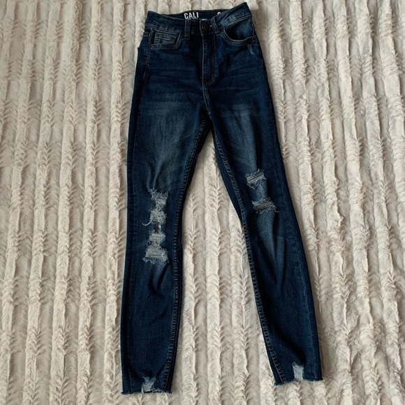 Urban Planet Cali Ultra High Rise Skinny Jeans 🌺 Size 0 - Picture 1 of 12
